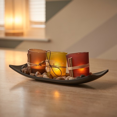 Set tea light glass - tea,