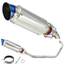 Lexmoto XTR S 125 Skyjet XGJAO Full Exhaust System Blue Tip GP Silencer