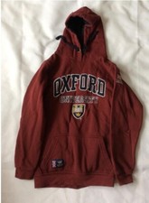 Oxford University Maroon Hoodie Size M Excellent Condition