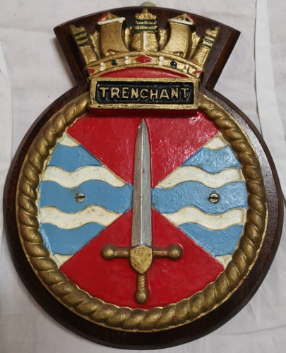Hms trenchant ship plaque - -,