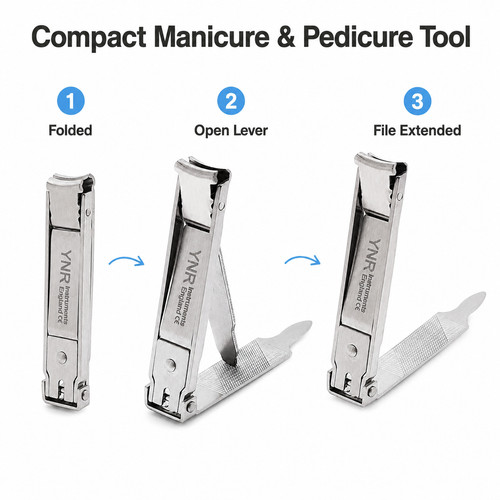 Compact nail clippers cutters - nail,