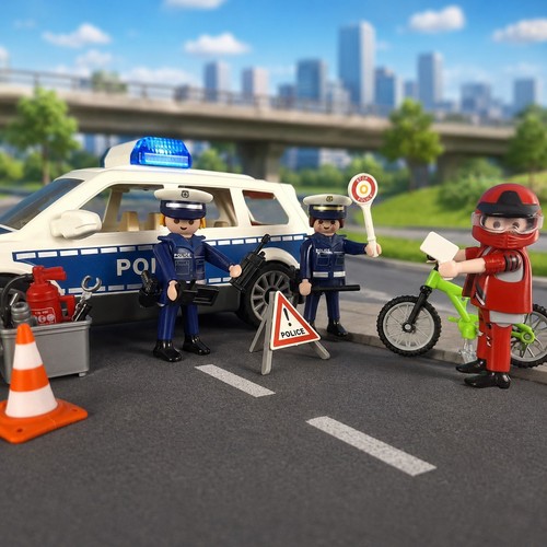 Playmobil police roadblock set - playmobil,