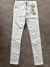 Women’s Primark Super Stretch High Waist Skinny Jeans UK 8 White