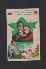 Vintage VERONICA LAKE ALAN LADD  Colour Advertising "Film Flyer" 1948