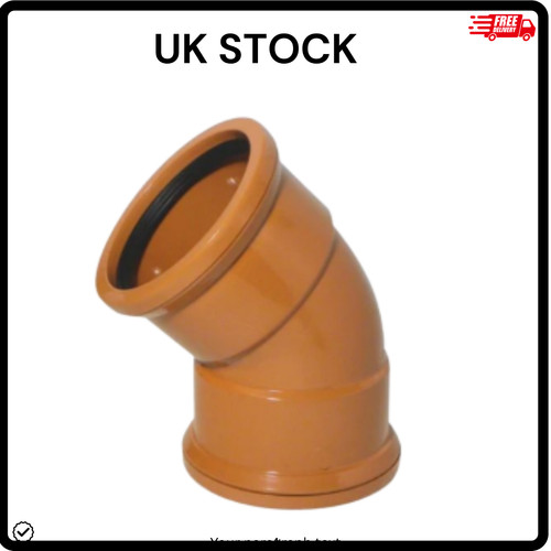 110mm drainage bend - 45°,