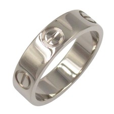 Cartier Love Ring, 18K White Gold (K18WG) for Men and Women, Silver