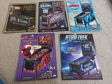 5 Pinball Flyers Game of Thrones, Venom, Jaws, Deadpool, Star Trek