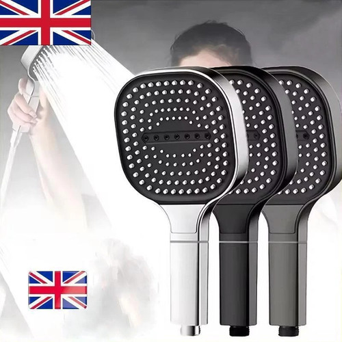 13cm large panel shower head - 13cm, 3