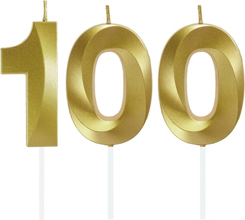 Birthday candle gold number - birthday,