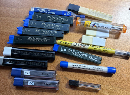 Pencil lead bundle x17 faber - lead,