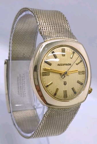 Vtg 1960s bulova accutron - 1960s, gold