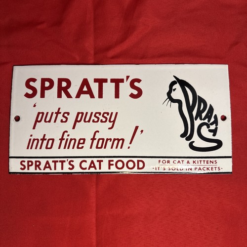 Porcelain enamel spratt cat - enamel, spratt's