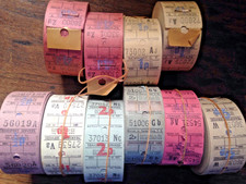 10 X VINTAGE UK BUS TICKET