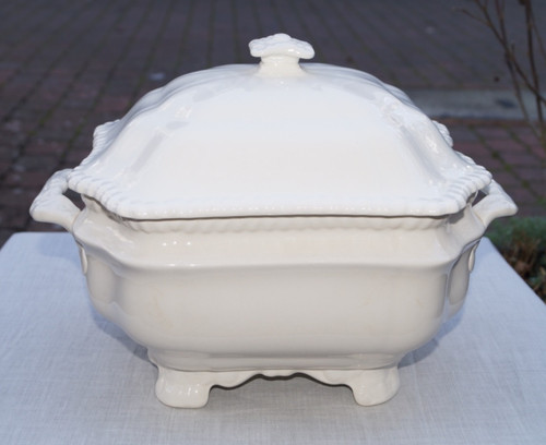 Spode gadroon large white - ,