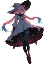 Witch Elise Vinyl Car Decal