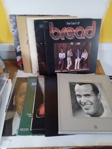 Vintage assorted vinyl records - vinyl,