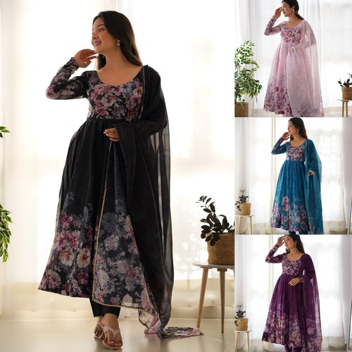Sale fully stitched organza - -fully,