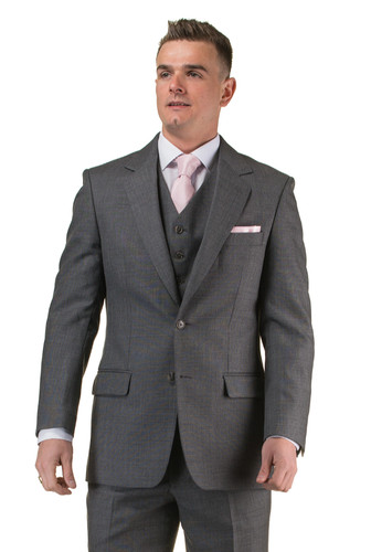 Grey wool suit - grey,