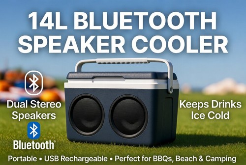 14l bluetooth speaker cooler - bluetooth,