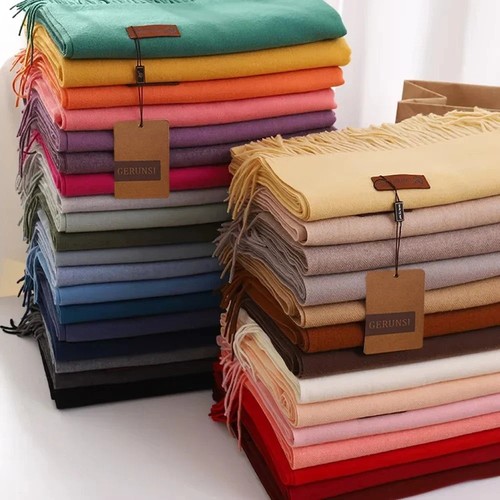 Winter thick cashmere scarf - cashmere,