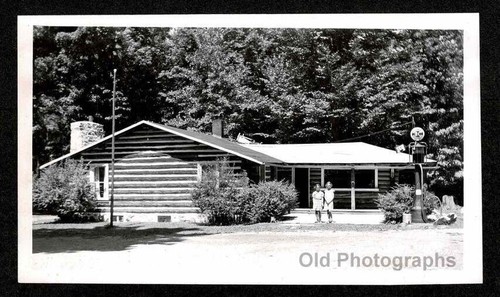 Roadside old gas - old, log