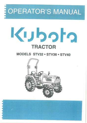 Kubota tractor stv32 stv36 - kubota,