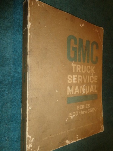 1969 gmc truck shop - gmc, manual