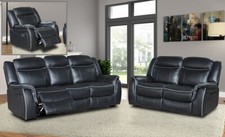 Black Leather Gel Recliner 3