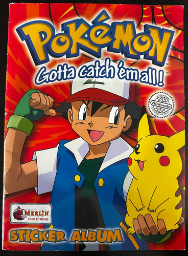 1999 pokemon sticker album - pokemon,