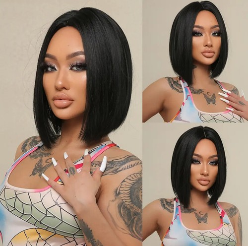 Synthetic short straight bob - short,