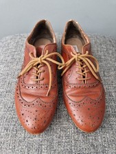 Dune tan brown leather brogues