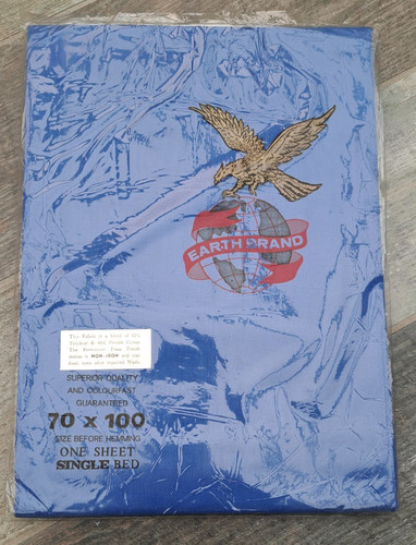 Vintage 1970 blue earth - 1970's, "earth