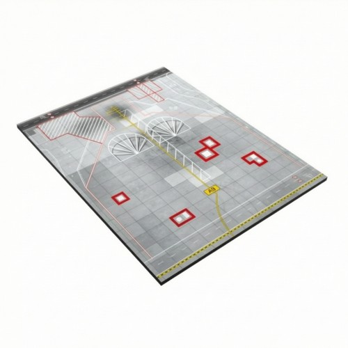 Airport apron display base - airport,