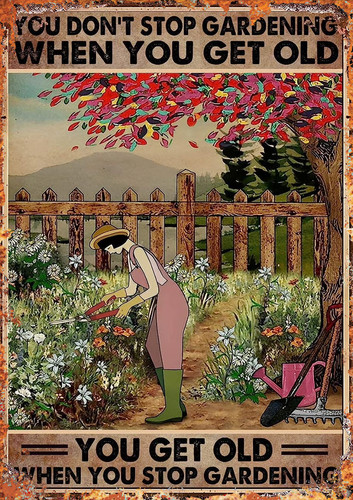 Funny humour gardening metal - funny,