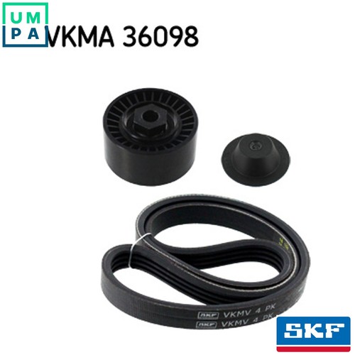 Vribbed belt set - vribbed, vkma