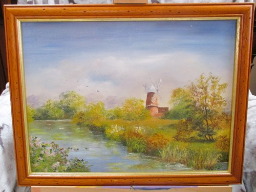 Original oil painting board - original,