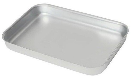 Aluminium baking tray heavy - aluminium,