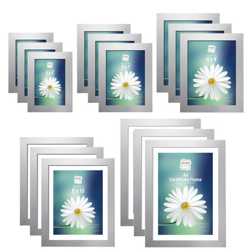 Silver glass frame - silver,