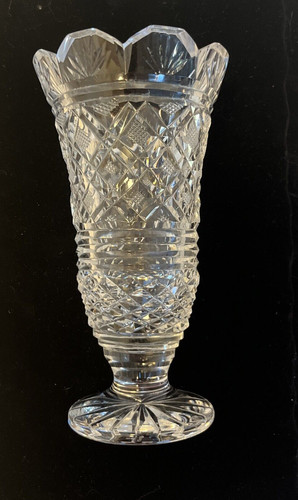 Waterford crystal vase - crystal, 7"