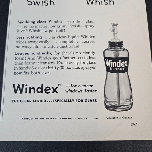 1957 windex glass - glass, cleaner