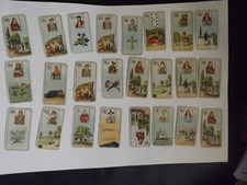 24 Carreras Fortune Telling Cards 1926, Card & Head Insets RED BACKS