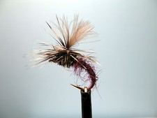 3 x CDC CLARET MINI KLINKHAMMER DRY TROUT FLIES Sizes 10,12,14,16 Available 