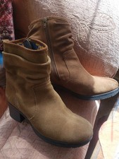Womens Tan Suede Slouchy Boots