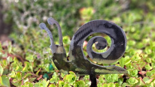 Ornament snail plant pot - ornament,