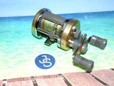 Shimano Calcutta 151  gold finish LEFT HAND WIND multiplier with braid 814