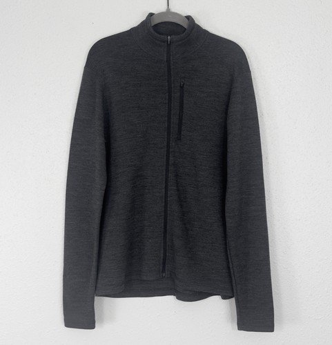 Ibex charcoal gray full zip - charcoal,