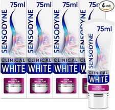 Sensodyne Toothpaste Clinical White, Teeth Whitening Toothpaste for Sensitive Te