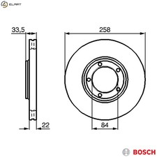 2x BRAKE DISC 0 986 478 530