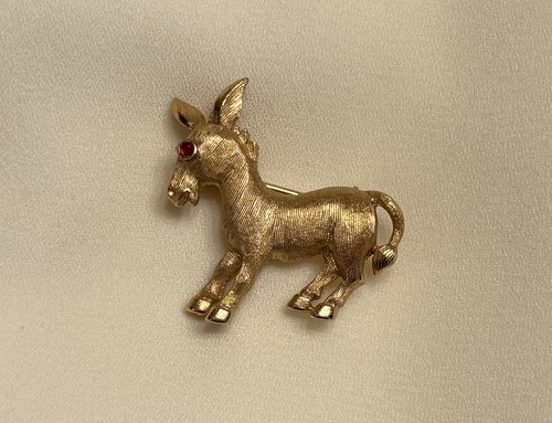 Vintage trifari donkey - vintage, brooch