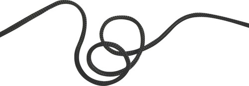 Edelweiss 5mm black - black, nylon